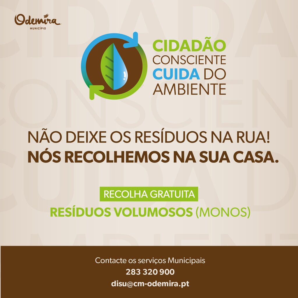 Calendariza&ccedil;&atilde;o de recolha de res&iacute;duos volumosos 